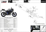 Tubo De Escape Con Homologación Acústica Gp Carbono - Mivv Compatible Con Yamaha Mt-03 (2016-2024)