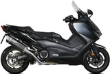 Sistema De Escape Completo Con Catalizador Y Homologación Acústica Sr-1 Acero Negro - Mivv Compatible Con Yamaha T-Max 560 (2020-2021)