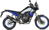 Tubo De Escape Con Homologación Acústica Oval Titano Negro - Mivv Compatible Con Yamaha Ténéré 700 (2019-2024)