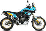Tubo De Escape Con Homologación Acústica Dakar Acero Negro - Mivv Compatible Con Yamaha Ténéré 700 (2019-2024)