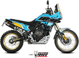 Tubo De Escape Con Homologación Acústica Dakar Acero Negro - Mivv Compatible Con Yamaha Ténéré 700 (2019-2024)