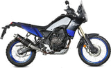 Tubo De Escape Con Homologación Acústica Oval Acero Negro - Mivv Compatible Con Yamaha Ténéré 700 (2019-2024)