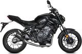 Sistema De Escape Completo Sin Catalizador Y Con Homologación Acústica Gppro Carbono - Mivv Compatible Con Yamaha Mt-07 (2021-2024)