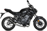 Sistema De Escape Completo Sin Catalizador Y Con Homologación Acústica Gppro Acero Negro - Mivv Compatible Con Yamaha Fz-07 (2021-2024)