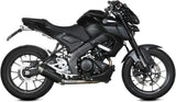 Sistema De Escape Completo Con Catalizador Y Homologación Acústica Gppro Acero Negro - Mivv Compatible Con Yamaha Mt-125 (2020-2024)