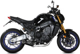 Sistema De Escape Completo Sin Catalizador Y Sin Homologación Acústica X-M5 Acero Negro Carbono - Mivv Compatible Con Yamaha Fz-09 (2021-2023)