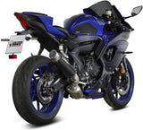 Tubo De Escape Con Catalizador Y Homologación Acústica Gppro Carbono - Mivv Compatible Con Yamaha Yzf R7 (2022-2024)