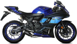 Sistema De Escape Completo Sin Catalizador Y Sin Homologación Acústica Mk3 Carbono - Mivv Compatible Con Yamaha Yzf R7 (2022-2024)