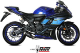 Sistema De Escape Completo Sin Catalizador Y Sin Homologación Acústica Mk3 Carbono - Mivv Compatible Con Yamaha Yzf R7 (2022-2024)