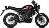 Sistema De Escape Completo Sin Catalizador Y Sin Homologación Acústica Hr-1 Acero Negro Carbono - Mivv Compatible Con Yamaha Xsr 125 (2022-2024)