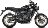 Sistema De Escape Completo Con Catalizador Y Homologación Acústica Hr-1 Acero Negro - Mivv Compatible Con Yamaha Xsr 700 (2021-2024)