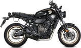 Sistema De Escape Completo Con Catalizador Y Homologación Acústica Hr-1 Acero Negro Carbono - Mivv Compatible Con Yamaha Xsr 700 (2021-2024)