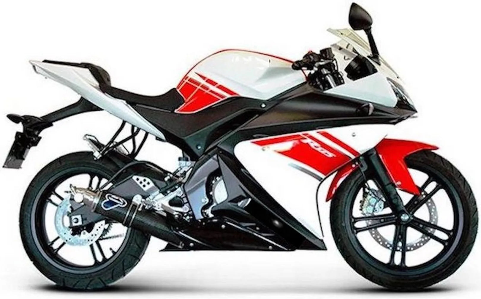 Sistema De Escape Completo Sin Homologación Acústica Round Carbono - Termignoni Compatible Con Yamaha Yzf-R 125 (2008-2013)