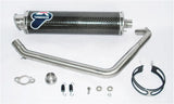 Sistema De Escape Completo Sin Homologación Acústica Round Carbono - Termignoni Compatible Con Yamaha Yzf-R 125 (2008-2013)