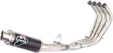 Sistema De Escape Completo Con Homologación Acústica Round Carbono - Termignoni Compatible Con Yamaha Xj6 Diversion (2009-2016)