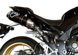 Escape Doble Sin Catalizador Con Homologación Acústica Oval Carbono - Termignoni Compatible Con Yamaha Yzf-R1 (2009-2011)