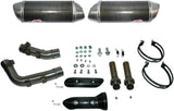 Escape Doble Con Homologación Acústica Oval Carbono - Termignoni Compatible Con Yamaha Yzf-R1 (2009-2011)