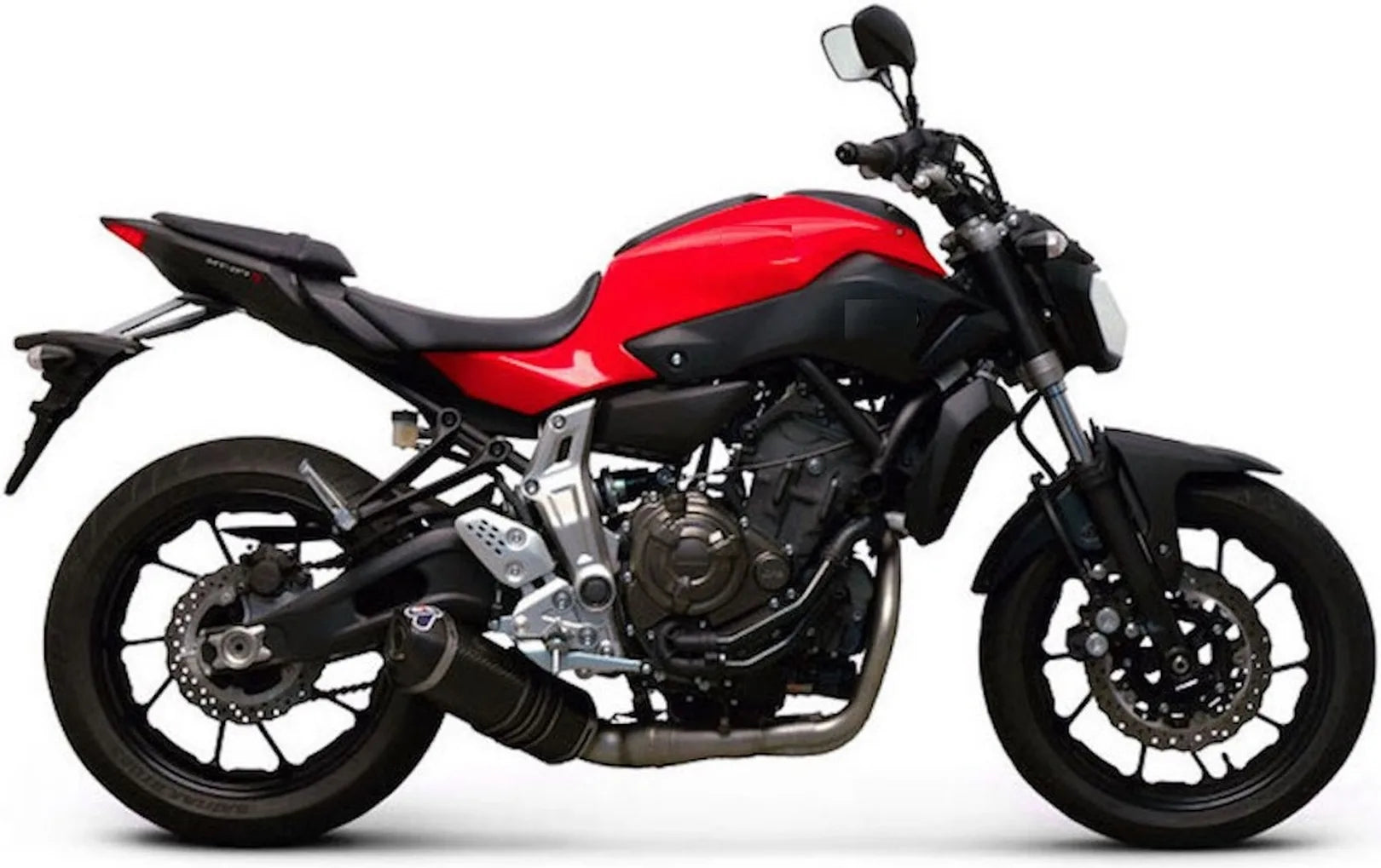Sistema De Escape Completo Con Catalizador Y Sin Homologación Acústica Relevance Carbono Copa Carbono - Termignoni Compatible Con Yamaha Xsr 700 (2014-2020)