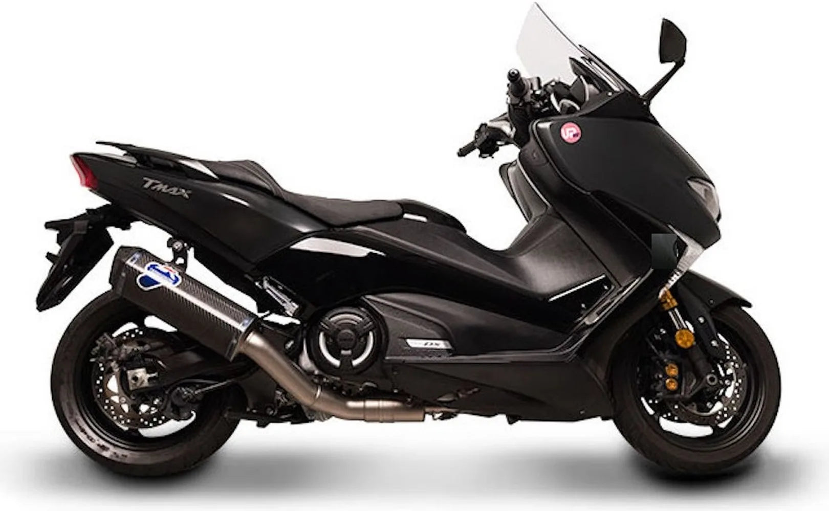 Sistema De Escape Completo Con Catalizador Y Sin Homologación Acústica Scream Carbono Copa Carbono - Termignoni Compatible Con Yamaha Xp 530 T-Max (2017-2019)
