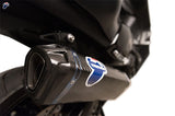 Sistema De Escape Completo Sin Homologación Acústica Scream Carbono Copa Carbono - Termignoni Compatible Con Yamaha Xp 530 T-Max (2017-2019)