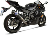 Sistema De Escape Completo Sin Homologación Acústica Carbono Copa Carbono - Termignoni Compatible Con Yamaha Yzf-R6 (2006-2019)