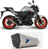 Tubo De Escape Sin Homologación Acústica Relevance Titano Copa Carbono - Termignoni Compatible Con Yamaha Mt-3 (2015-2020)