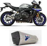 Tubo De Escape Sin Homologación Acústica Relevance Titano Copa Carbono - Termignoni Compatible Con Yamaha R1 - M (2015-2020)