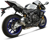 Tubo De Escape Sin Homologación Acústica Gp2R-Rht Titano Copa Aluminio - Termignoni Compatible Con Yamaha R1 - M (2015-2020)