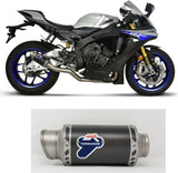 Tubo De Escape Sin Homologación Acústica Gp Carbono - Termignoni Compatible Con Yamaha R1 - M (2015-2020)