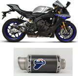 Tubo De Escape Sin Homologación Acústica Gp Carbono - Termignoni Compatible Con Yamaha R1 - M (2015-2020)