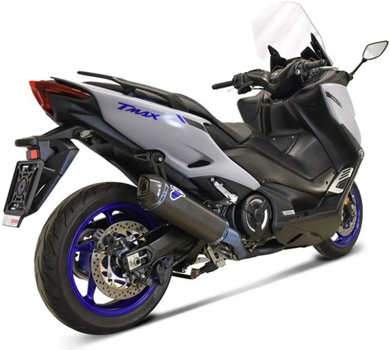 Sistema De Escape Completo Sin Homologación Acústica Carbono Black Copa Carbono - Termignoni Compatible Con Yamaha Xp 560 T-Max (2020)