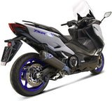 Sistema De Escape Completo Sin Homologación Acústica Carbono Black Copa Carbono - Termignoni Compatible Con Yamaha Xp 560 T-Max (2020)