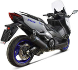 Sistema De Escape Completo Sin Homologación Acústica Titano Negro Copa Carbono - Termignoni Compatible Con Yamaha Xp 560 T-Max (2020)