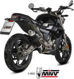 Sistema De Escape Completo Con Catalizador Y Homologación Acústica Gp Acero Negro - Mivv Compatible Con Zontes Zt 125 G1 (2021-2024)