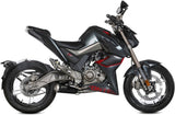 Complete Exhaust System Without Catalytic Converter And Without Sound Certification X-M1 Steel Black - Mivv Compatible With Zontes Zt 125 U (2021-2024)