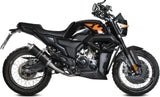 Sistema De Escape Completo Con Catalizador Y Homologación Acústica Gp Acero Negro - Mivv Compatible Con Zontes Zt 125 Gk (2021-2024)