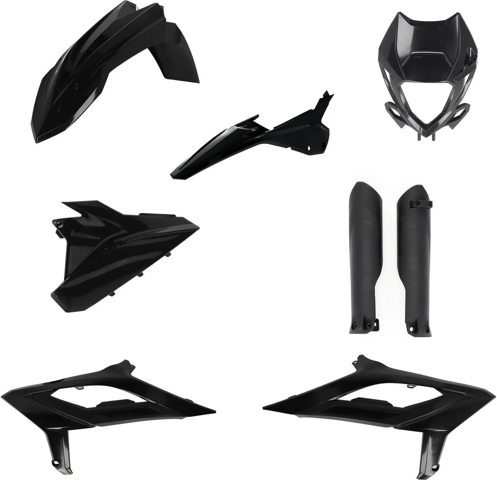 Kit Plastico Completo - Acerbis Compatible Con Beta Rr 125 2T (2023-2024)