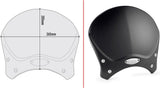 Black Aluminium Race Cafe Wind-Scree Aluminium - Givi Compatible With Triumph Trident 660 (2021-2024)