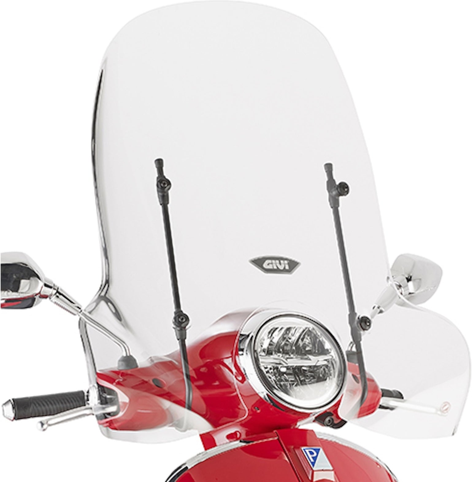 Transparent Wind-Screen - Givi Compatible With Piaggio Vespa Gts 125 - 150 - 300 Super (2008-2022)
