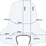 Transparent Wind-Screen - Givi Compatible With Suzuki Address 110 (2015-2021)
