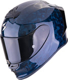 Full-Face Motorcycle Helmet Scorpion Exo Exo-R1 Evo Carbon Air Carbon Fiber Blue Onyx Size M