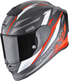 Casco Integral Para Moto Scorpion Exo Exo-R1 Evo Carbon Air Carbon Fiber Negro Mate Rojo Runner Talla S
