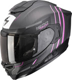 Casco Integral Para Moto Scorpion Exo Exo-1500 Carbon Air Carbon Fiber Negro Mate Rosa Zity Talla Xs