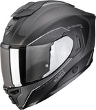 Casco Integral Para Moto Scorpion Exo Exo-1500 Carbon Air Carbon Fiber Negro Mate Plata Mundi Talla L