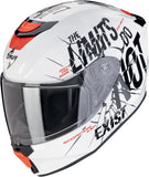Casco Integral Para Moto Scorpion Exo Exo-Jnr Air Polycarbonate Blanco Negro Boum Talla L