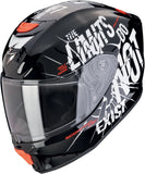 Casco Integral Para Moto Scorpion Exo Exo-Jnr Air Polycarbonate Negro Blanco Boum Talla M