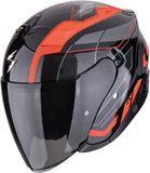 Urban Motorcycle Helmet Scorpion Exo Exo-Z1 Ultra Tct Black Red Vue Size M