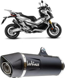 Tubo De Escape Sin Homologación Acústica Nero Acero Fondo Carbono - Leovince Compatible Con Honda Forza 750 (2021-2024)