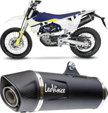 Tubo De Escape Sin Homologación Acústica Nero Acero Fondo Carbono - Leovince Compatible Con Husqvarna 701 Enduro - Lr (2021-2024)