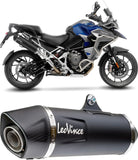 Tubo De Escape Sin Homologación Acústica Nero Acero Fondo Carbono - Leovince Compatible Con Triumph Tiger 1200 Gt Explorer (2022-2024)
